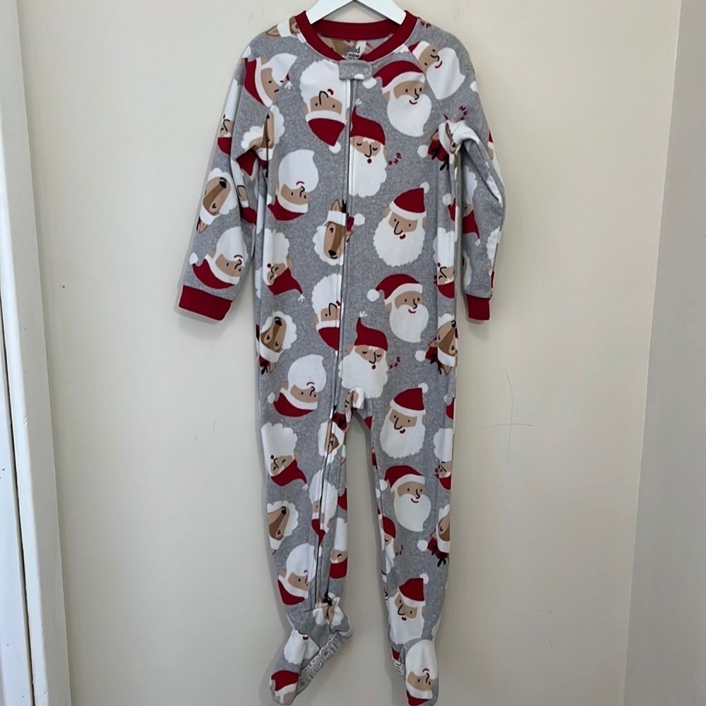 Carter’s Child of Mine Toddler Boys Fleece Zip Up PJ’s Size 5T